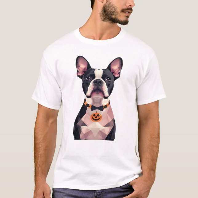 Camiseta clásica de perro bruja de Halloween (Anverso)
