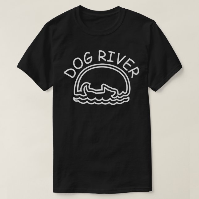 Camiseta clásica de perros del río Dog (Diseño del anverso)