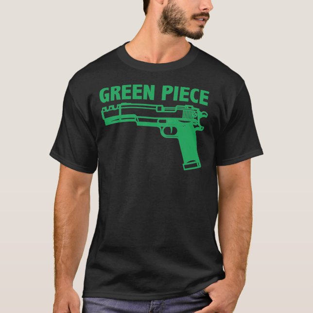 Camiseta clásica de pieza verde (Anverso)