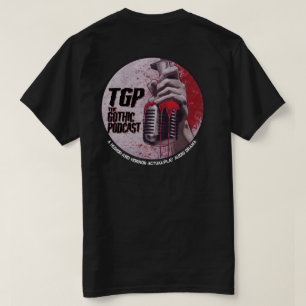 Camiseta Clásica de Podcast Gótico con Doble Logo