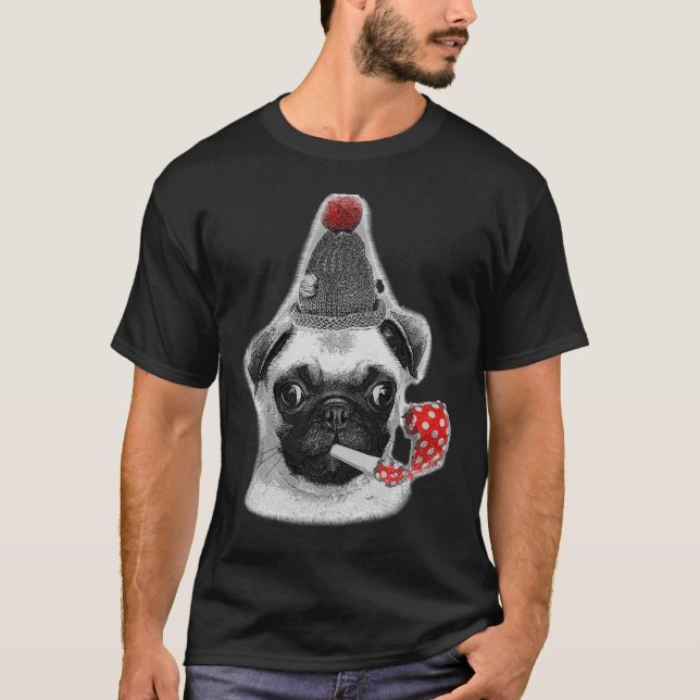 Camiseta clásica de Pug fiesta 242 (Anverso)