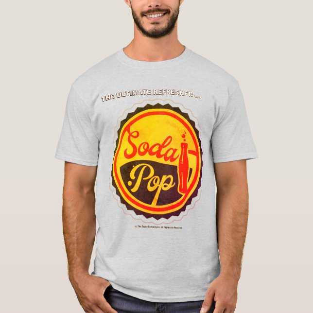 Camiseta clásica de Rótulo "Soda POP" (Anverso)