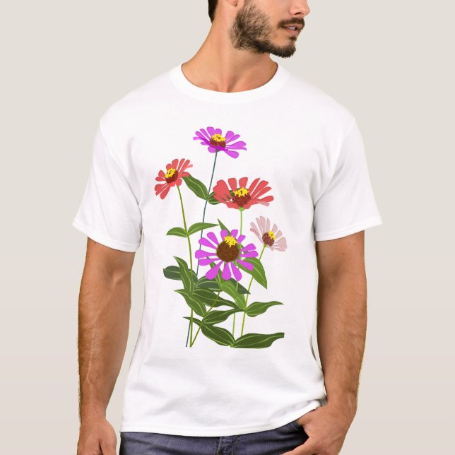 Camiseta clásica de Sun Flowers (Anverso)