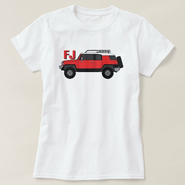 CAMISETA CLÁSICA DE SUV DEL CRUCERO DE TOYOTA FJ (Diseño del anverso)
