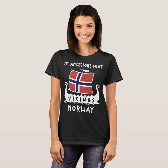 Camiseta clásica de Vikingos Noruega Noruega de (Anverso completo)