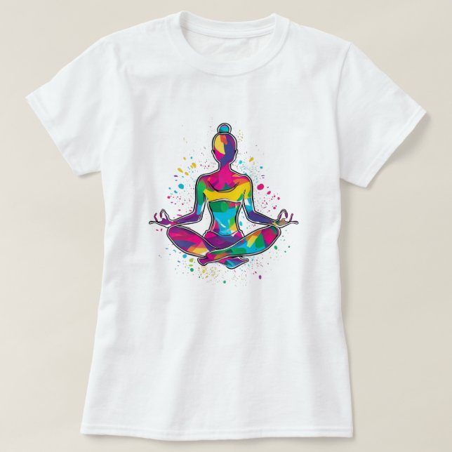 Camiseta clásica de yoga para mujeres (Diseño del anverso)