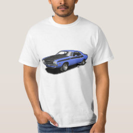Camiseta clásica del coche del desafiador azul