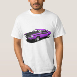 Camiseta clásica del coche del desafiador púrpura