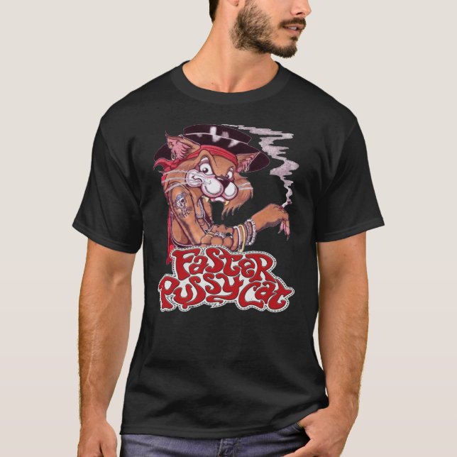 camiseta clásica del gato más rápido (Anverso)