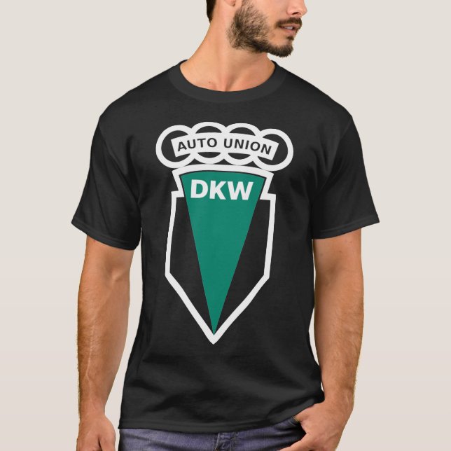 Camiseta clásica del LOGO del MOTOCICLETA DKW (Anverso)