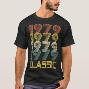 Camiseta clásica del regalo de 1979 del nacimient