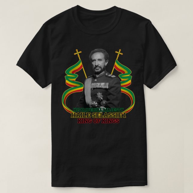 Camiseta clásica del rey Haile Selassie (Diseño del anverso)