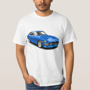 Camiseta clásica del Z-Car del vintage azul