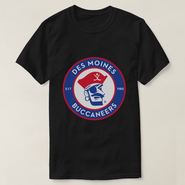 Camiseta Clásica Des Moines Buccaneers (Diseño del anverso)