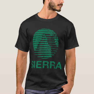 Camiseta clásica descolorida familia vintage Sierr