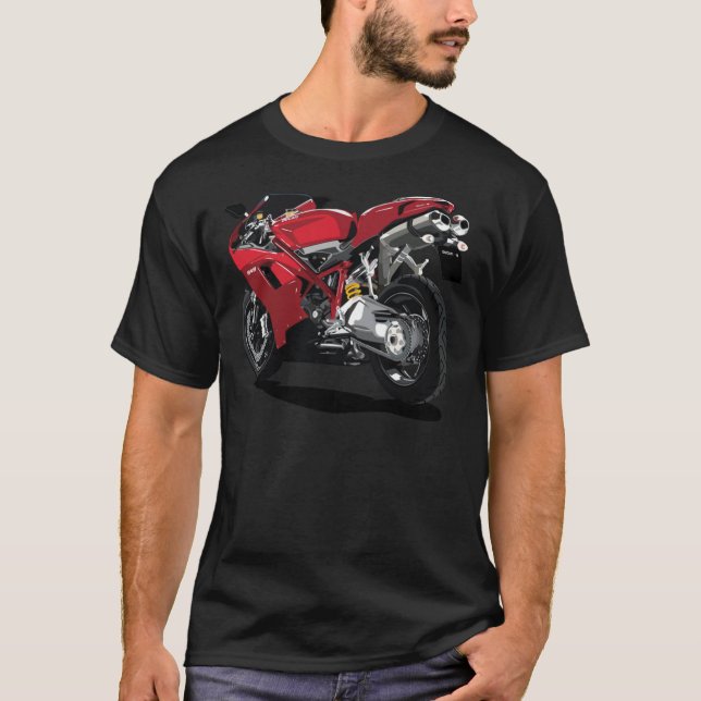 Camiseta clásica Ducati 848 Personalizado de bicic (Anverso)