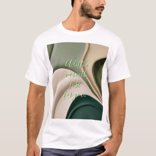 Camiseta clásica en un gráfico abstracto elegante