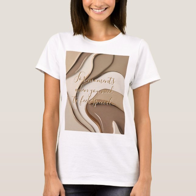 Camiseta clásica en un gráfico abstracto elegante (Anverso)