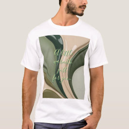 Camiseta clásica en un gráfico abstracto elegante