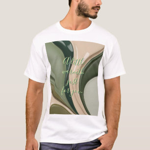 Camiseta clásica en un gráfico abstracto elegante
