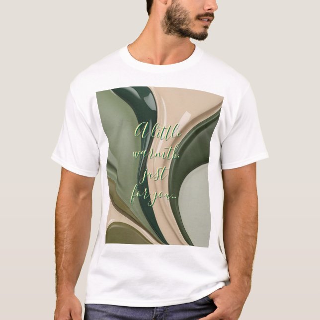 Camiseta clásica en un gráfico abstracto elegante (Anverso)