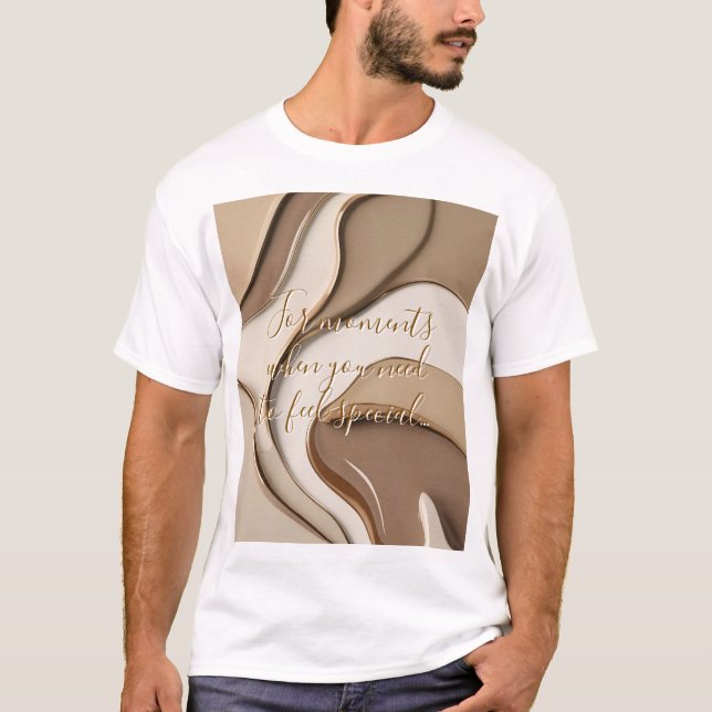Camiseta clásica en un gráfico abstracto elegante (Anverso)
