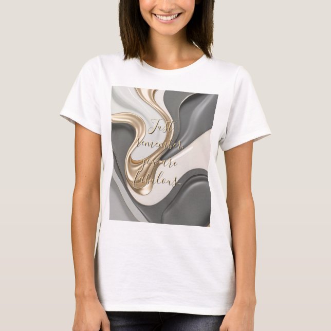 Camiseta clásica en un gráfico abstracto elegante (Anverso)