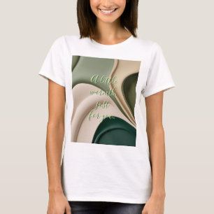 Camiseta clásica en un gráfico abstracto elegante