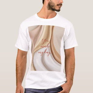 Camiseta clásica en un gráfico abstracto elegante
