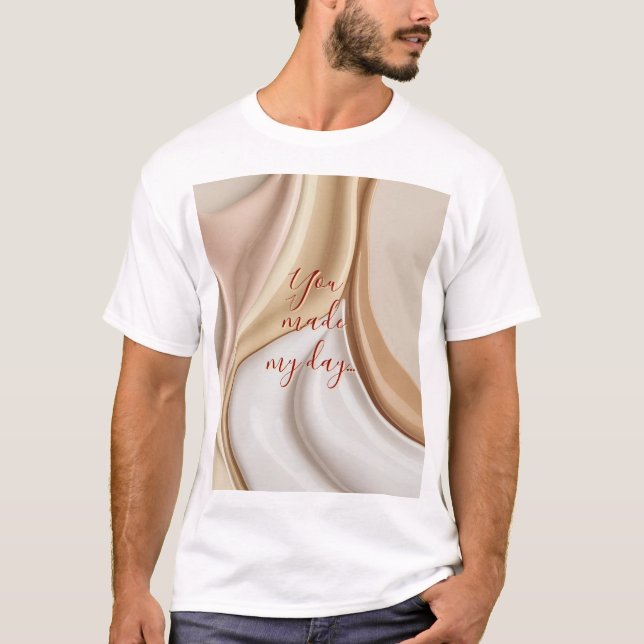 Camiseta clásica en un gráfico abstracto elegante (Anverso)