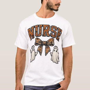 Camiseta clásica Enfermera de Halloween Lazo Coque