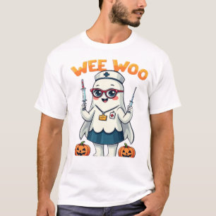 Camiseta clásica Enfermera lista para Halloween