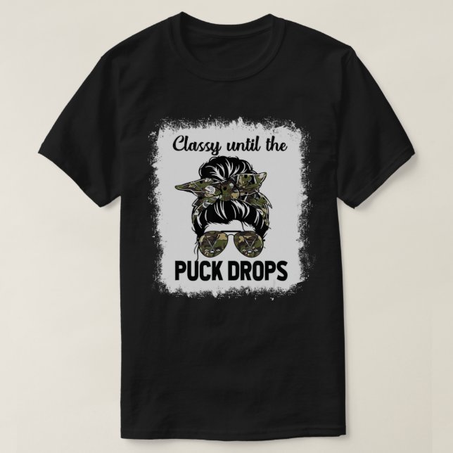 Camiseta Clásica Ensordecedora hasta que el Puck arroja des (Diseño del anverso)