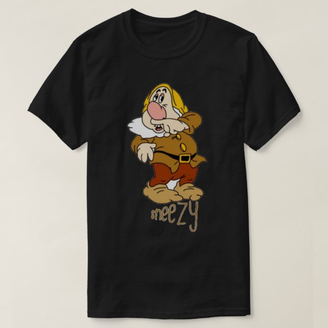 Camiseta clásica estornuda (Diseño del anverso)