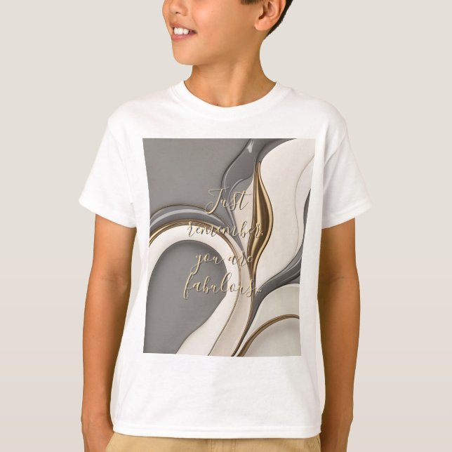 Camiseta clásica infantil con diseño gráfico (Anverso)