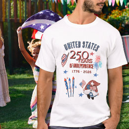 Camiseta clásica ligera Gnome del 250 aniversario