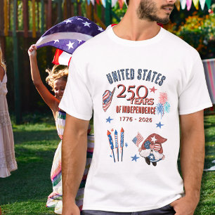 Camiseta clásica ligera Gnome del 250 aniversario 