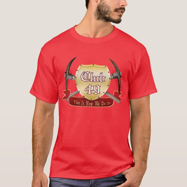 Camiseta clásica oscura del club 49 (Anverso)