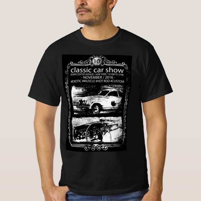 Camiseta clásica para automóvil (Anverso)