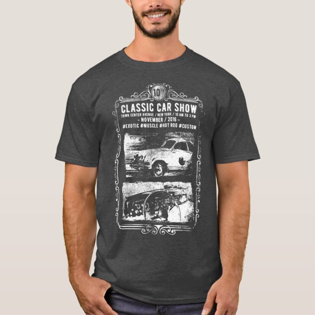Camiseta clásica para autos (Anverso)