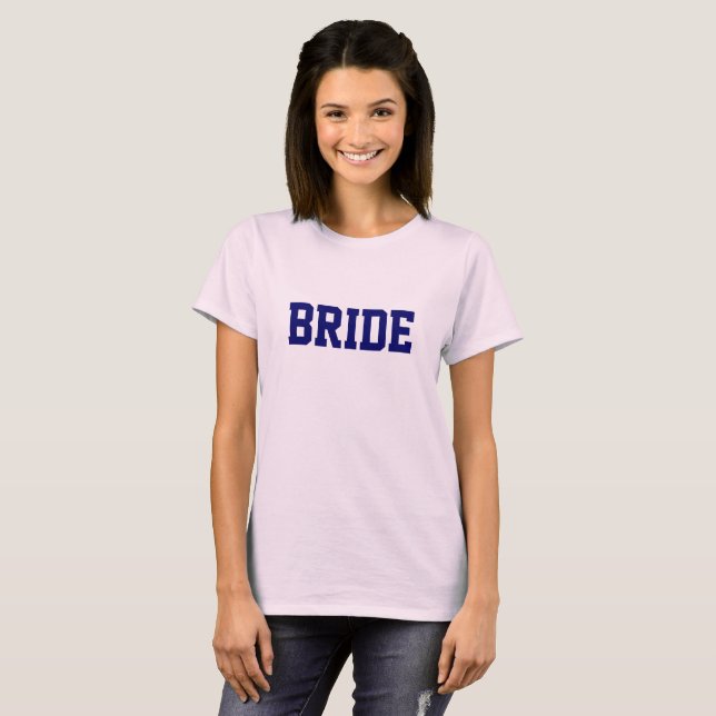 Camiseta clásica para damas Pink Bride (Anverso completo)