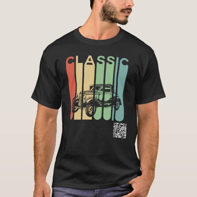 Camiseta Clásica para hombres de coche (Anverso)