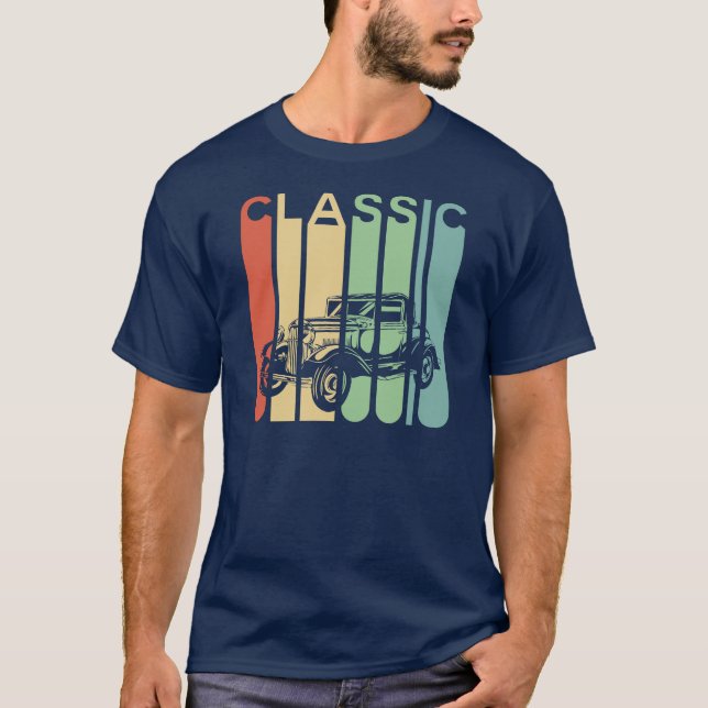 Camiseta Clásica para hombres de coche (Anverso)