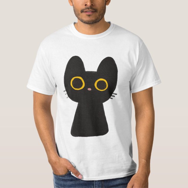 Camiseta clásica, personalizado de gatos (Anverso)