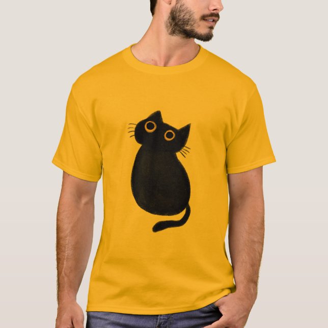 Camiseta clásica, personalizado de gatos (Anverso)