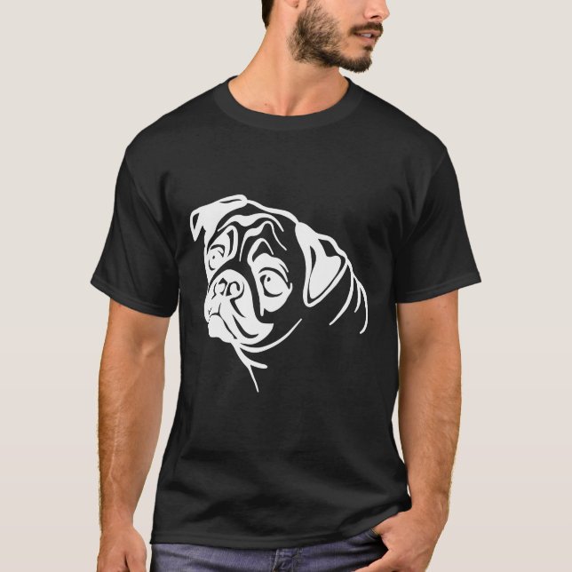 Camiseta Clásica Pug 928 (Anverso)
