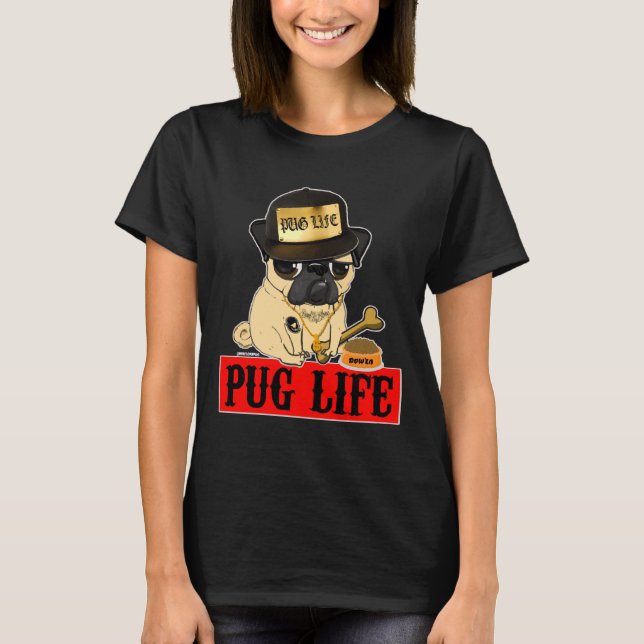 Camiseta clásica PUG LIFE 350 (Anverso)