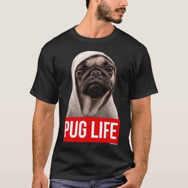 Camiseta clásica Pug Life Pug original 1 (Anverso)