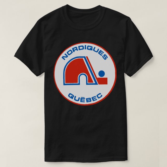 Camiseta Clásica Quebec Nordiques (Diseño del anverso)