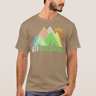 Camiseta Clásica Retro de guion para teclado Ski Keystone